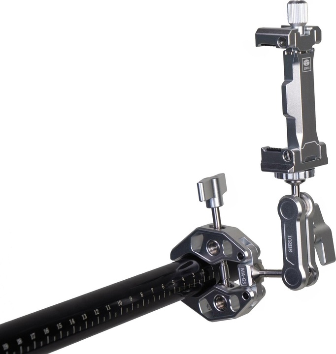 Produktbild Sirui MA-GS Crap Clamp mit Magic Arm und Smartphone Halterung Silber (Stativklemme)