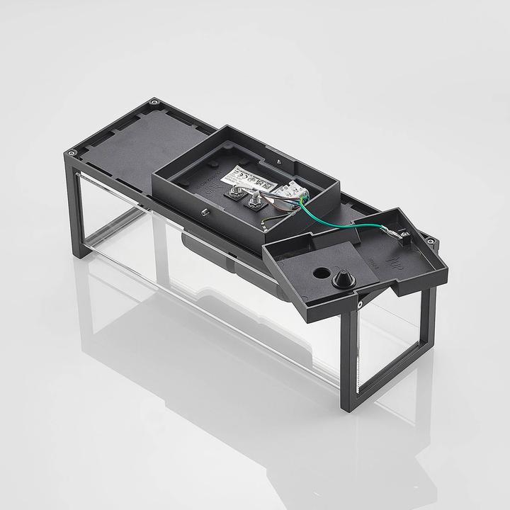 Produktbild Lucande Elwin Wandleuchte, eckig, zweiflammig (E27, IP54)