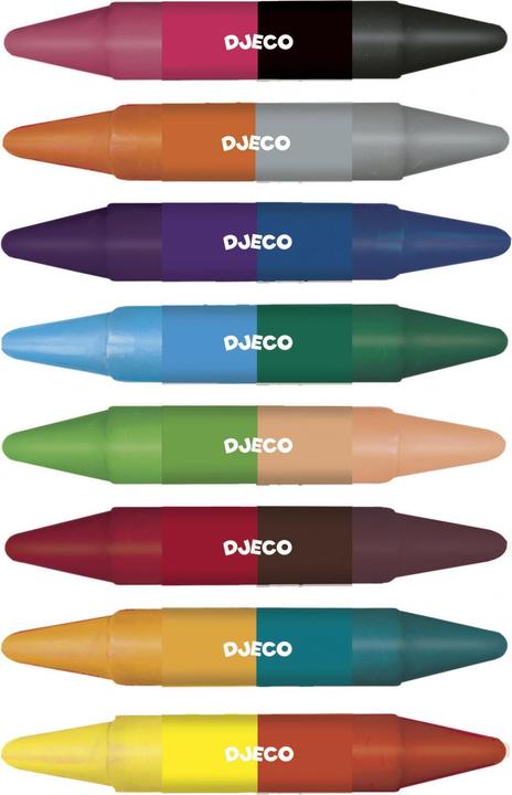 Produktbild Djeco Wachsmalkreiden Farben (Mehrfarbig, 8 x)