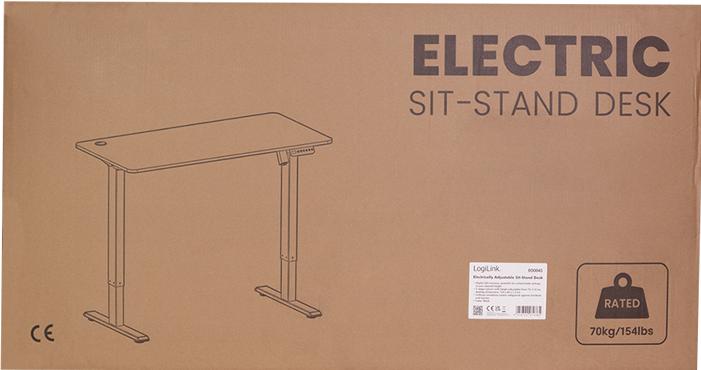 Produktbild LogiLink Sitz-Steh-Schreibtisch (120 x 60 x 114 cm)