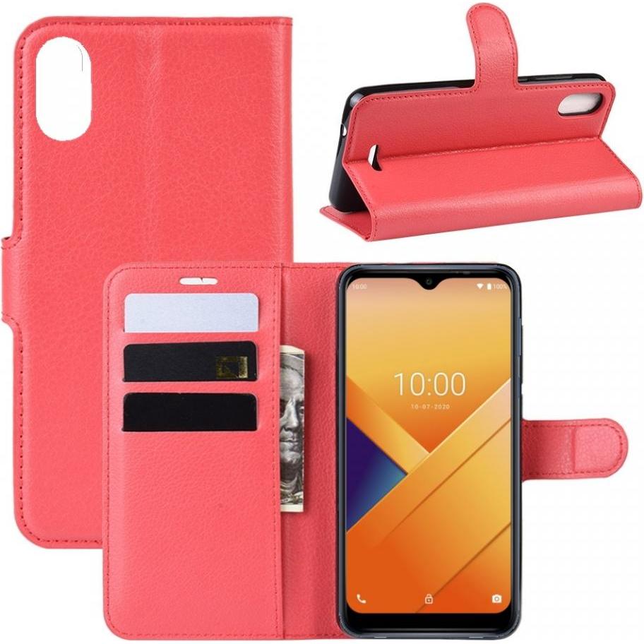 Thumbnail - Screenguard Wiko Y81 Leather Guard Lederhülle (Wiko Y81), Smartphone Hülle, Rot