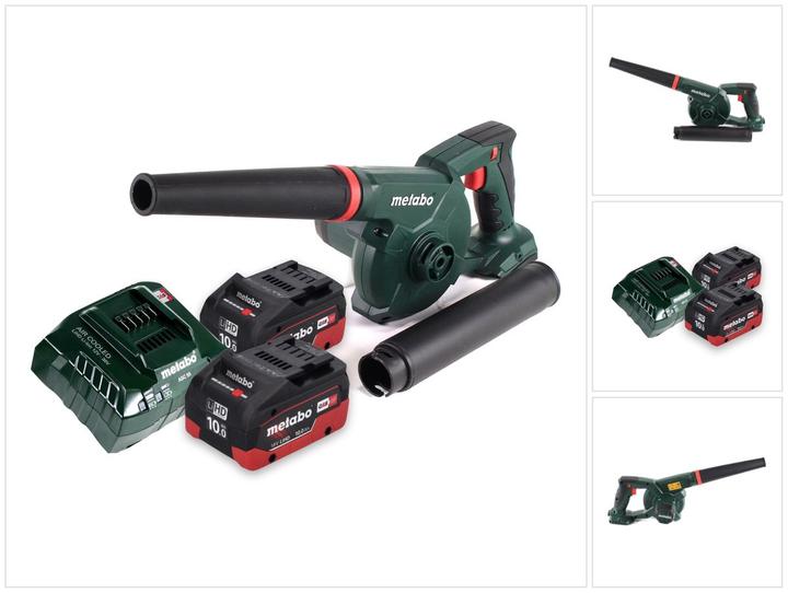 Produktbild Metabo AG 18 Akku Gebläse 18 V + 2x Akku 10,0 Ah + Ladegerät (Akkubetrieb, Laubbläser)