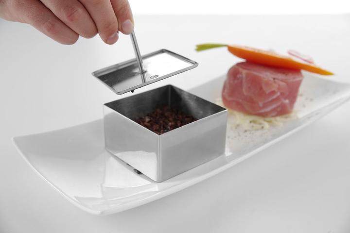 Actual product image Gastro Hero Stainless steel feed ring, squarex