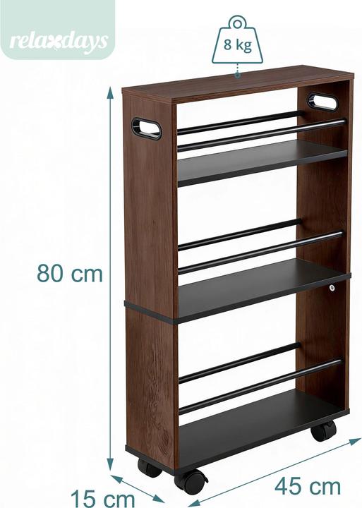 Image du produit Relaxdays meuble (15 x 45 x 80 cm)