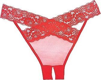 Image du produit Allure Desire Panty ( Crotchless ) - Rouge (Taille unique)