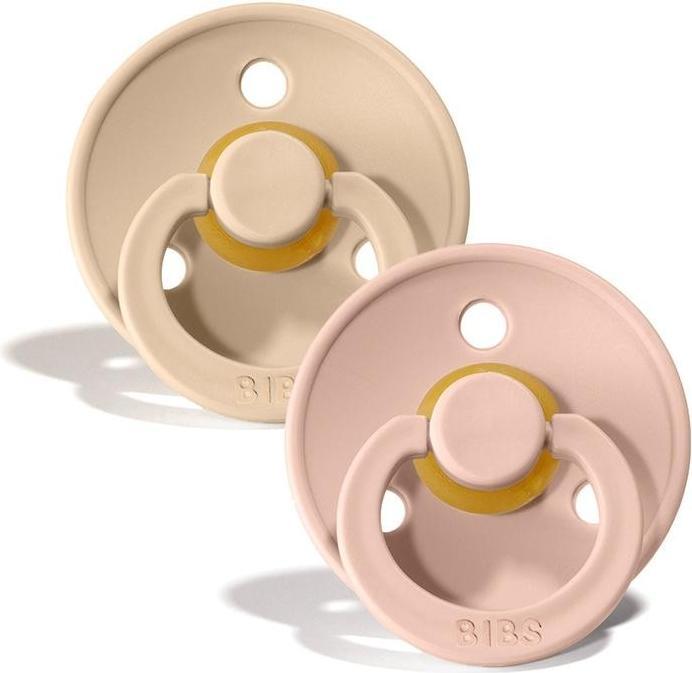 Actual product image Bibs 2-PACK S BLUSH & VANILLA Smoczek Uspokajający kauczuk Hevea (2x, 0 - 6 Months)