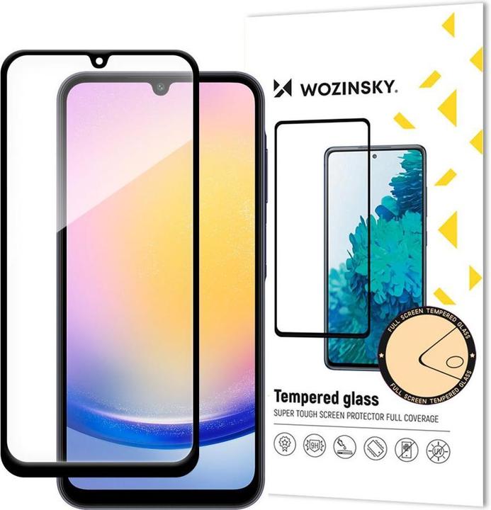 Produktbild Hurtel Wozinsky Full Glue tempered glass with black frame for Samsung A25 (1 Stück, Samsung Galaxy A25)