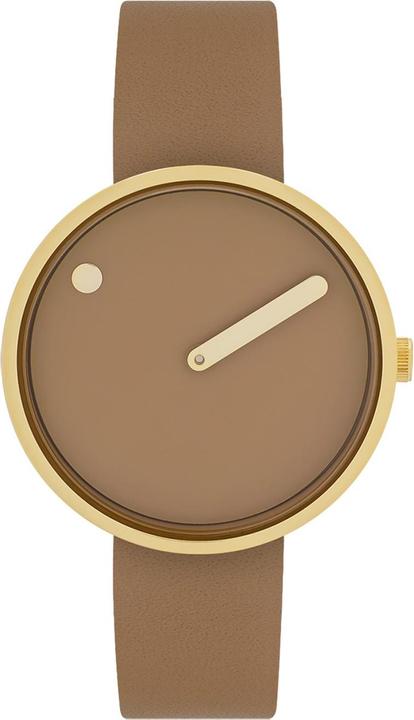Picto 34002-4814G Cappuccino Brown Unisex 34mm 5ATM (Analoguhr)