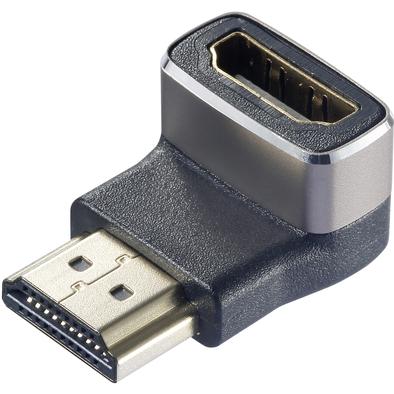 SpeaKa Professional SP-11306836 HDMI Adapter (1x HDMI-Stecker - 1x HDMI-Buchse) (HDMI), Data + Video Adapter, Silber, Sc...