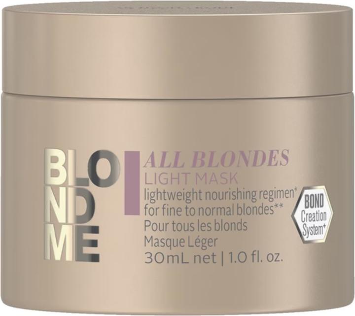 Actual product image Schwarzkopf BlondMe All Blondes Light Mask 30 ml (30 ml)