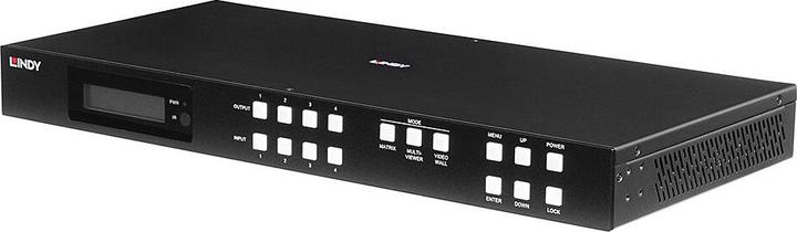 Actual product image Lindy 4x4 HDMI 4K60 Multi-View Matrix mit Video Wall Scaling (38390)