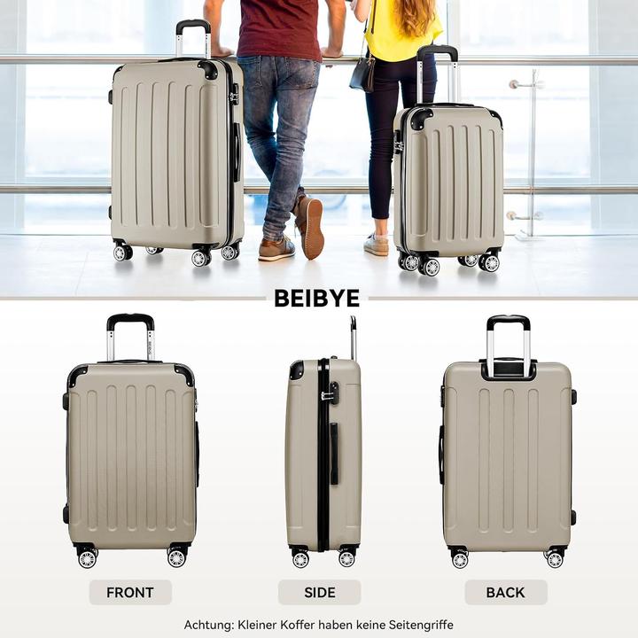 Actual product image Beibye 3-teiliges Hartschalenkoffer-Set (110 l)