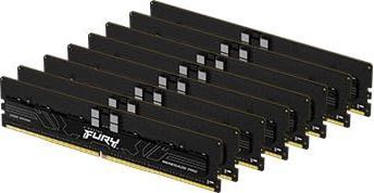Produktbild Kingston 128GB 6400MT/s DDR5 ECC Reg CL32 DIMM Kit of 8 FURY Renegade Pro XMP (8 x 16GB, 6400 MHz, DDR5-RAM, R-DIMM)