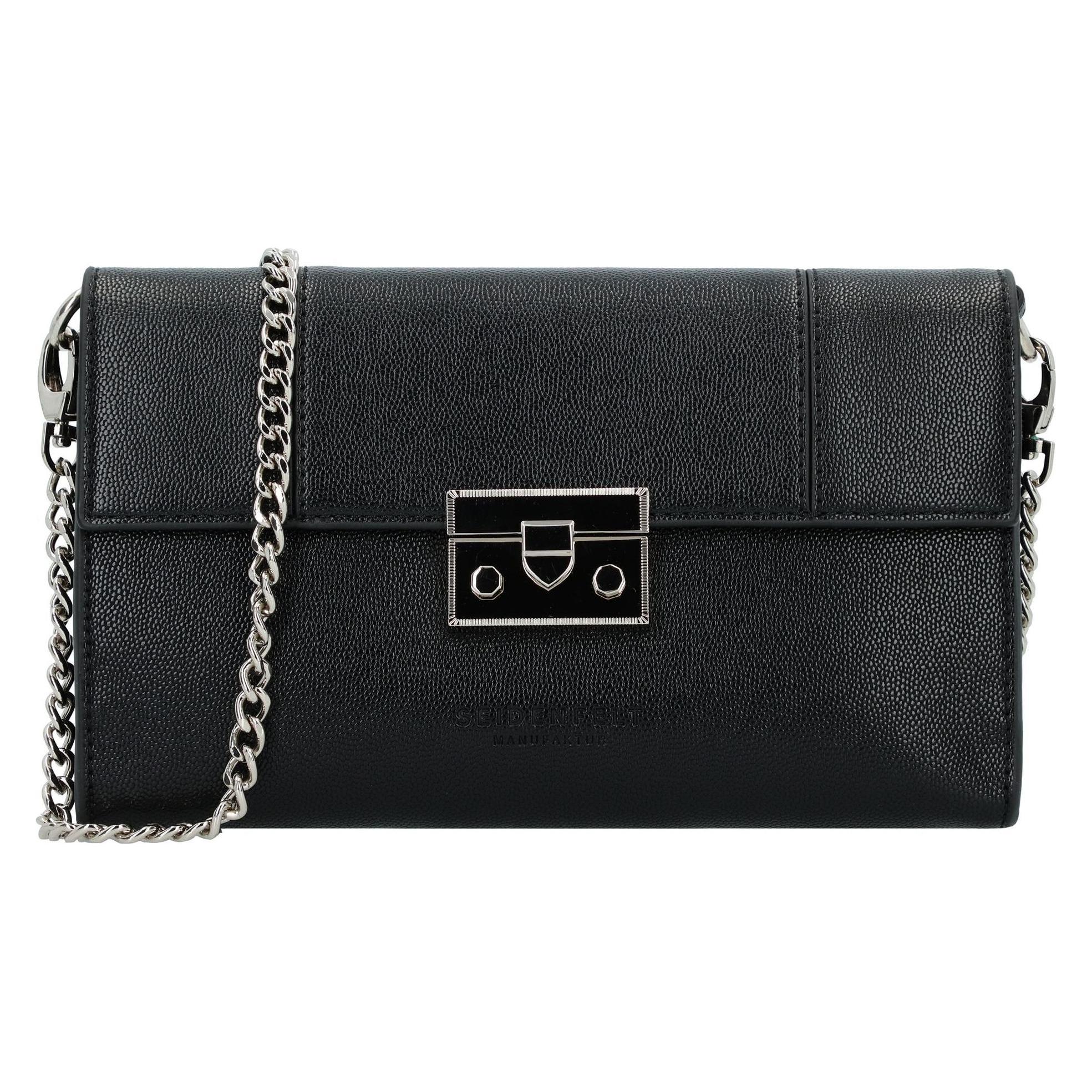 Seidenfelt, Handtasche, Roros Clutch Tasche 23 Cm, Schwarz