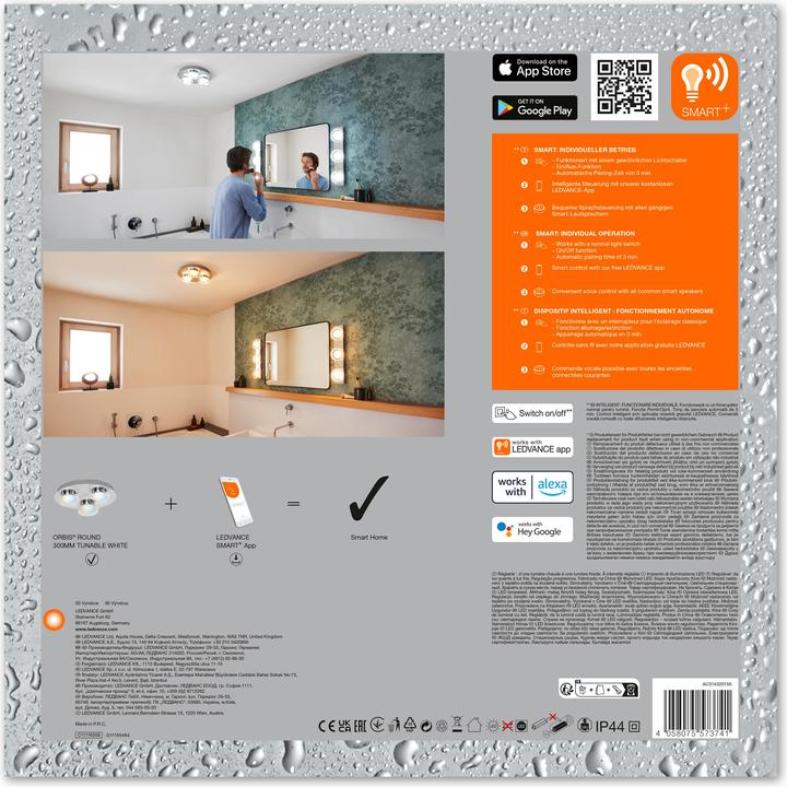 Produktbild Ledvance Smart+ Wifi Orbis Wall Round (1800 lm)