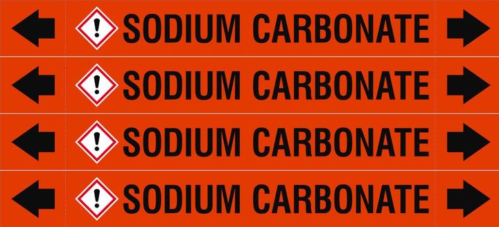 Energie-Label Brady ASME - Rohrmarkierer - Sodium Carbonate