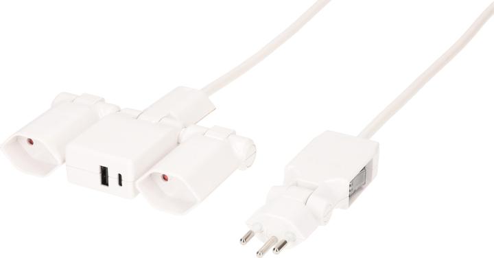 Actual product image Max Hauri clip-clap socket strip (2x, 2 m)