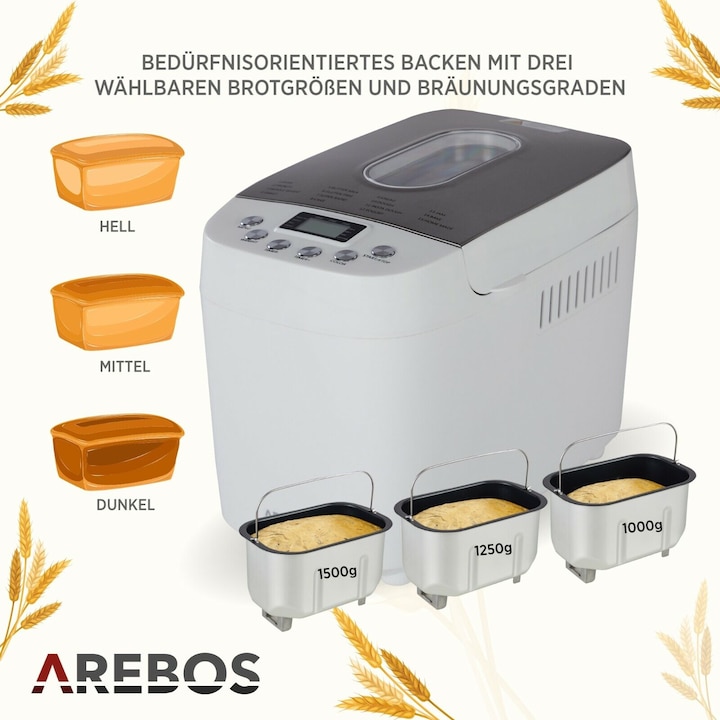 Immagine prodotto Arebos Macchina del pane