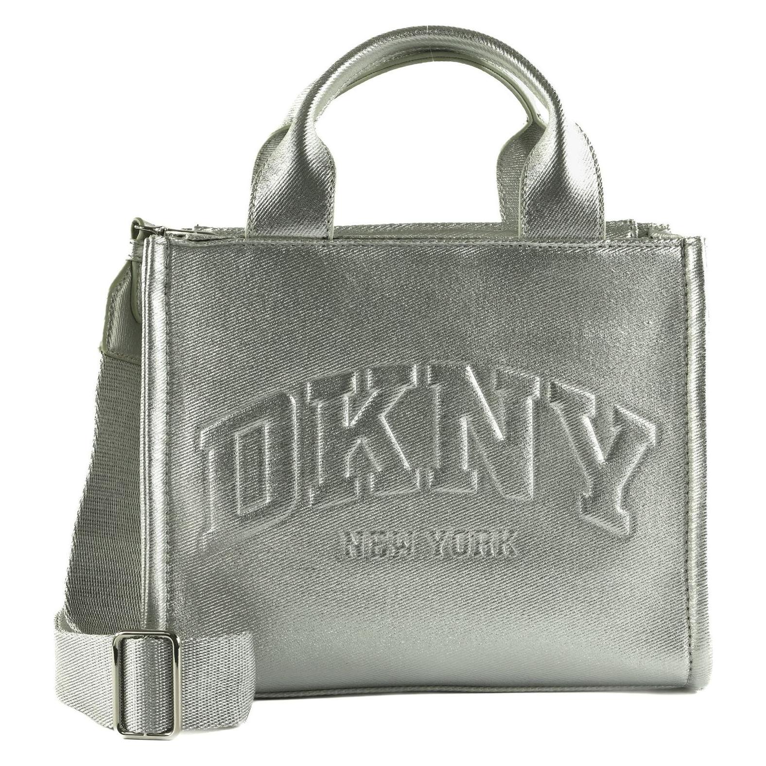 Dkny, Damen, Handtasche, Hadlee Tote Bag, Silber