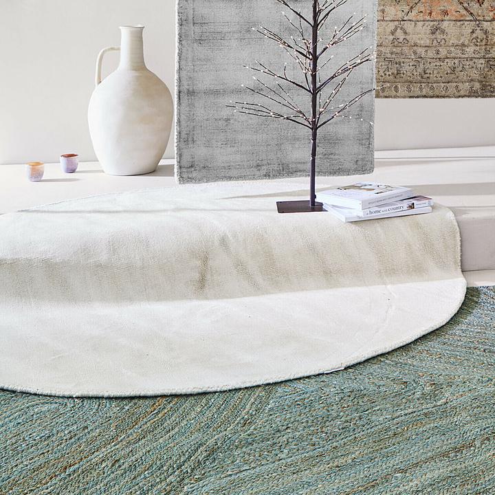 Actual product image Loberon Teppich Mariselle creme (Ø 120 cm)