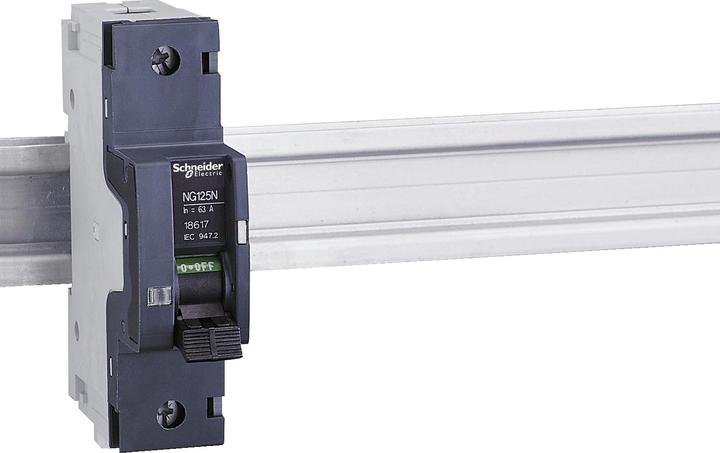 Image du produit Schneider Electric Disjoncteur NG125N, 1P, 63A, C- 18617