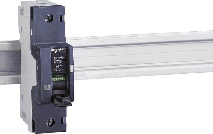 Actual product image Schneider Electric Circuit breaker NG125N, 1P, 63A, C- 18617
