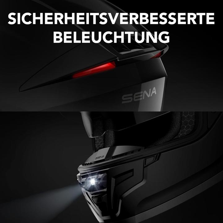 Immagine prodotto Sena PHANTOM - Smart Motorrad-Integralhelm (ECE22.06) - schwarz glanz (XL) (XL)