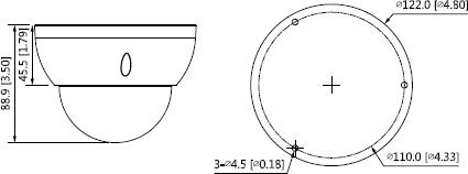 Actual product image Dahua NET CAMERA 5MP IR DOME/HDBW2541R-ZAS-27135S2 (2960 x 1668 pixels)