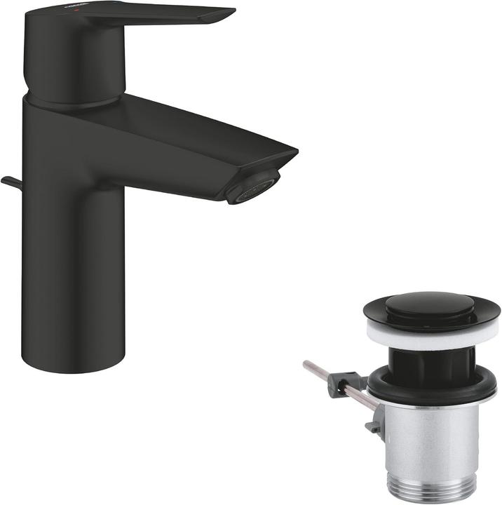 Produktbild Grohe Start QuickFix Lavaboarmatur S-Size, Zugstange, inkl. 3-in-1 Tool, wassersparend, mattschwarz
