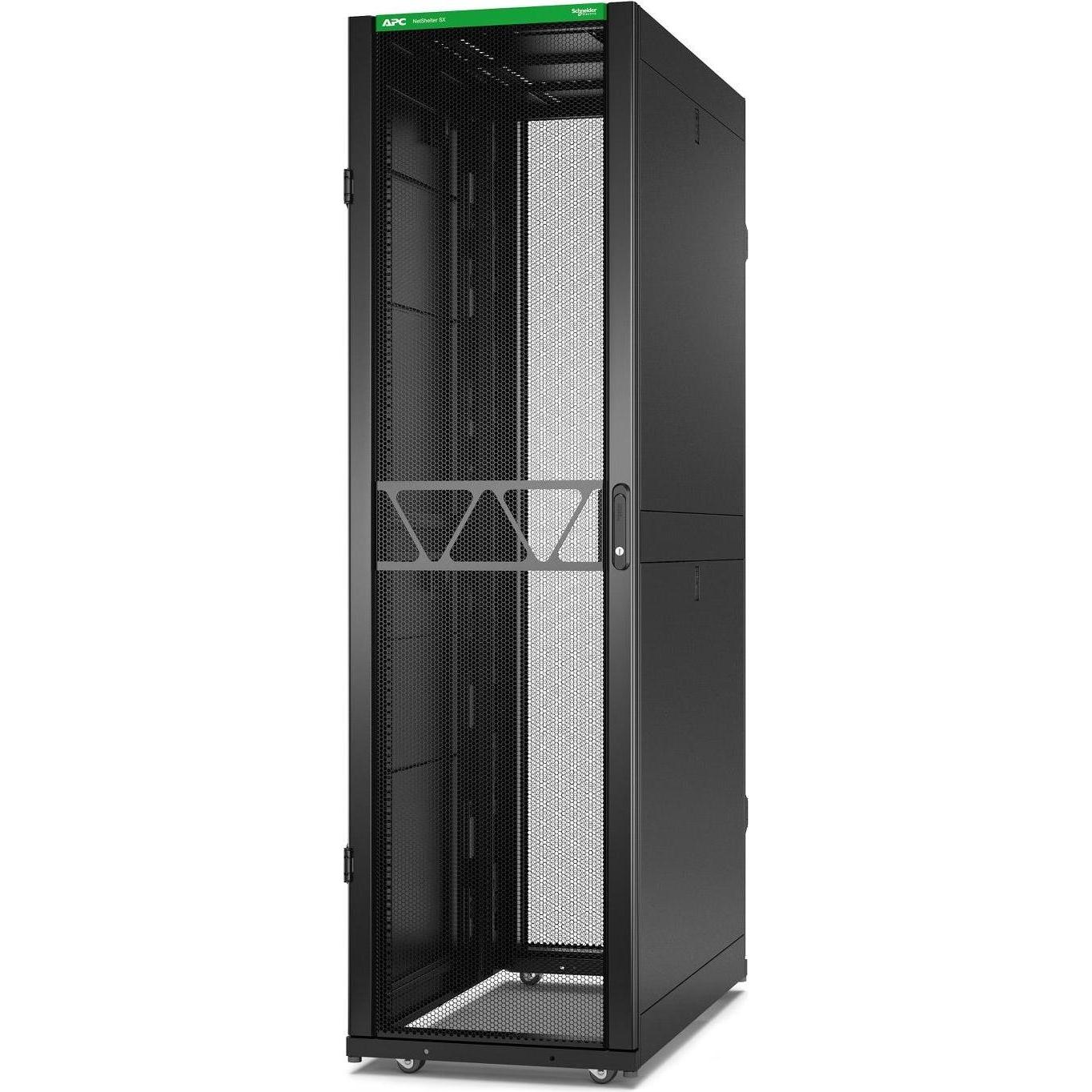 APC NetShelter SX Server Rack Gen 2 45U 2124H x 600W x 1200D mm w/ Sides Black (10.87 HE, 19 Zoll Rack), Serverschrank, ...