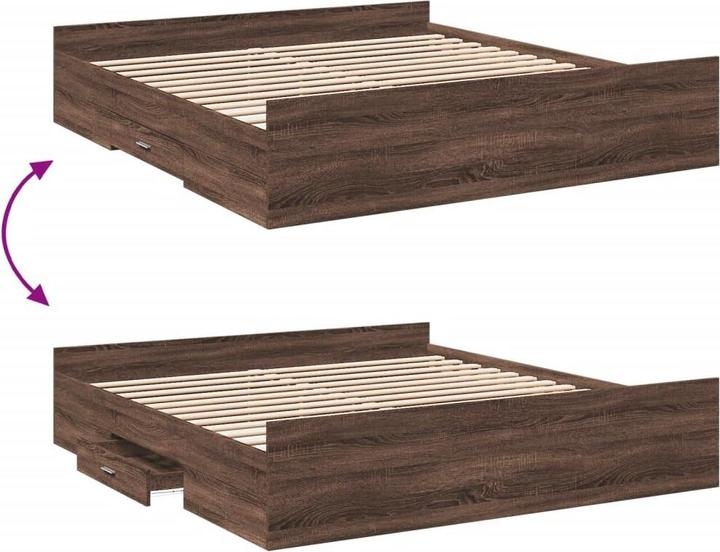 Produktbild VidaXL Bettgestell mit Schubladen (200 x 200 cm)