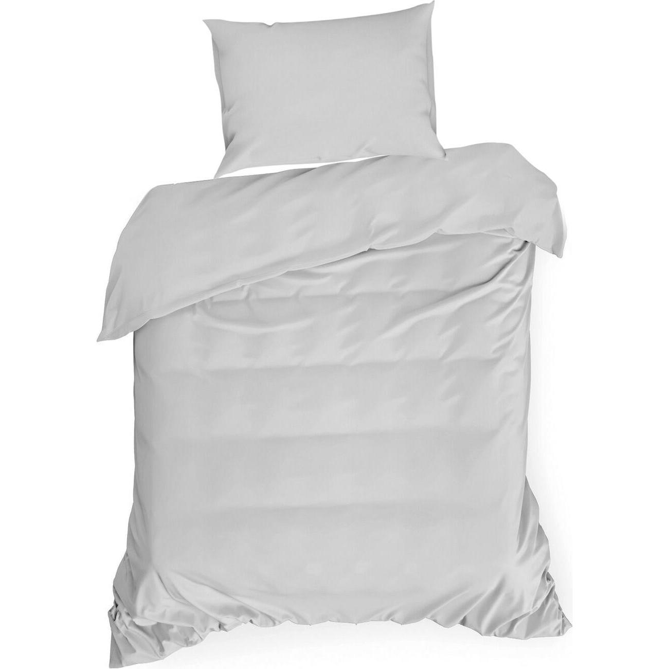 Eurofirany, Bettwäsche, DIVA LINE Bettwäsche-Set aus hochwertigem Baumwollsatin DINA, einfarbig, 140 x 200 cm (Bettwäsch...