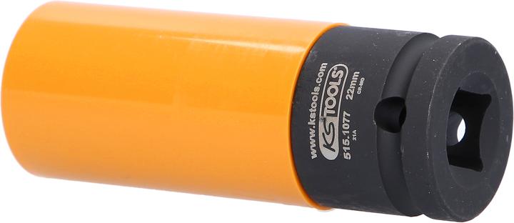 Produktbild KS Tools 1/2" Alu-Felgen-Kraft-Stecknuss robust lang (22 mm)