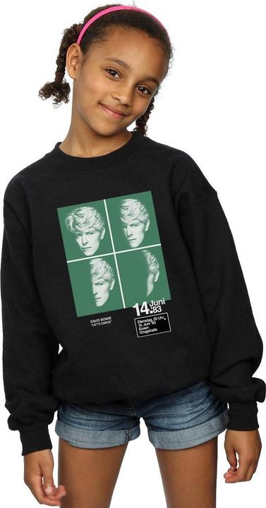 Produktbild David Bowie 1983 Concert Poster Sweatshirt Mädchen (116)