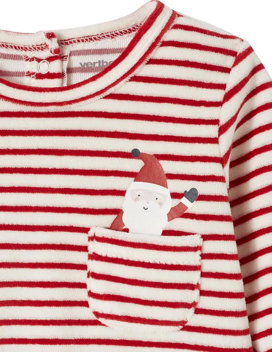 Actual product image Vertbaudet Christmas velvet baby pyjamas (Winter, Autumn)