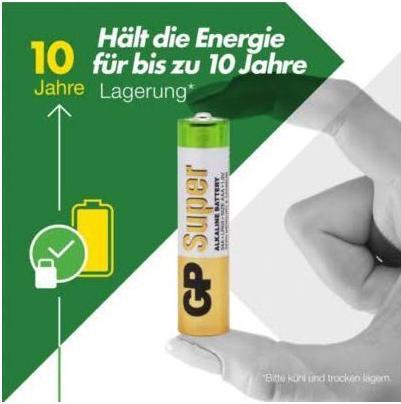 Immagine prodotto GP Batteries Super Alcalina (4 pz., AAA, 2400 mAh)