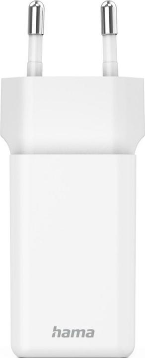 Produktbild Hama Schnellladegerät, GaN, 2x USB-C, Super-Mini-Ladegerät, PD, 40 W, Weiss (40 W, 2 Ports)