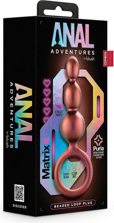 Produktbild Blush Anal Adventures Matrix Beaded Loop Anal Plug Kupfer