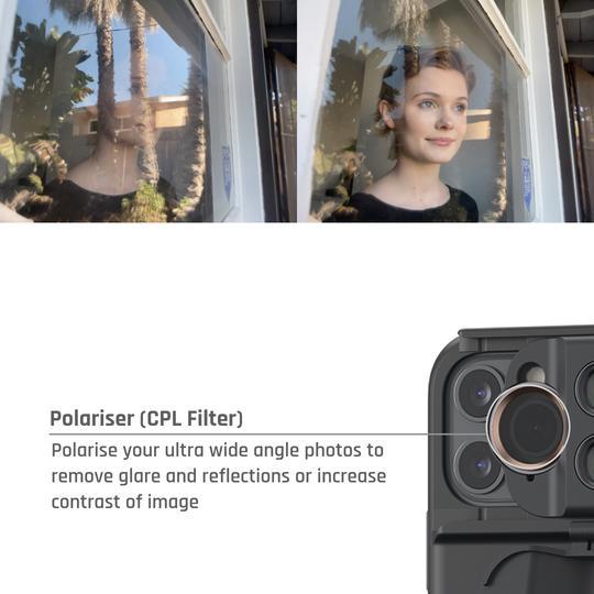 Produktbild ShiftCam Smartphone-Objektiv 5-in-1 Set Black Case iPhone 11 Pro Max