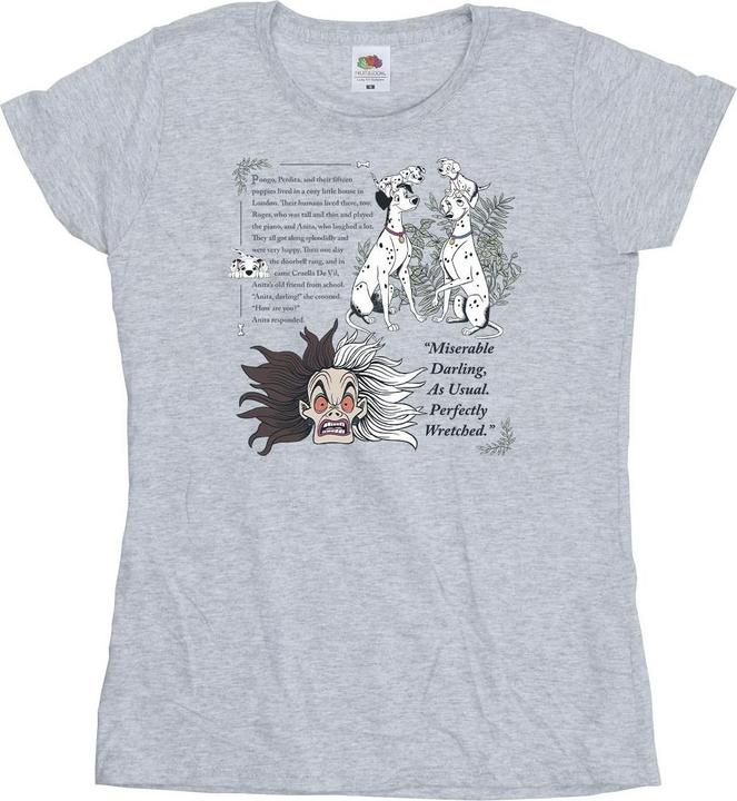 Immagine prodotto Disney 101 Dalmatians Miserable Darling Maglietta Donna (XXL)