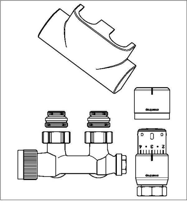 Actual product image Oventrop Thermostat, chrome