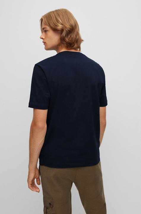 Actual product image BOSS Orange Short Sleeve TChup T-Shirt Relaxed Fit Dark Blue (XL)