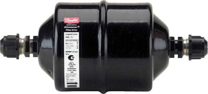 Produktbild Danfoss DML 304 tørrefilter - 46 bar, Flare, Stål, 0,72 l, 2,43 g, 1/2"