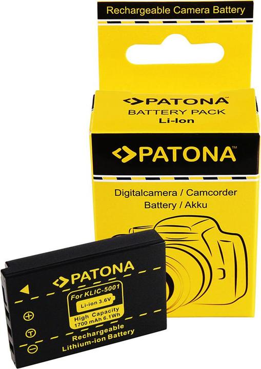 Produktbild Patona Akku f. Kodak EasyShare Z730 DX7630 DX7590 Klic-5001 (Kamera Akku)