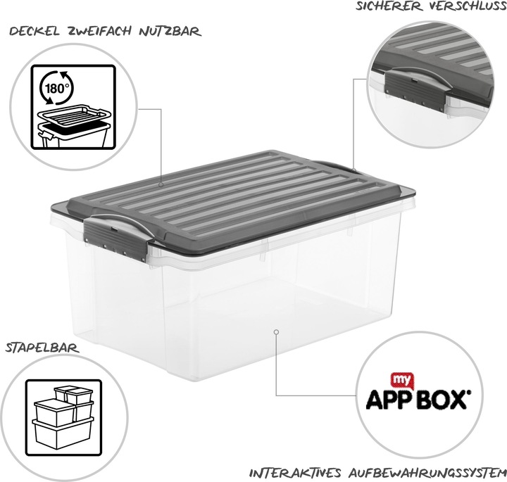 Immagine prodotto Rotho Compact (39,5 x 27,5 x 18 cm, 13 l)