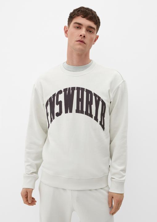 Produktbild s.Oliver Sweatshirt QS x JAMULE Sweater mit aufgesticktem Schriftzug (XL)