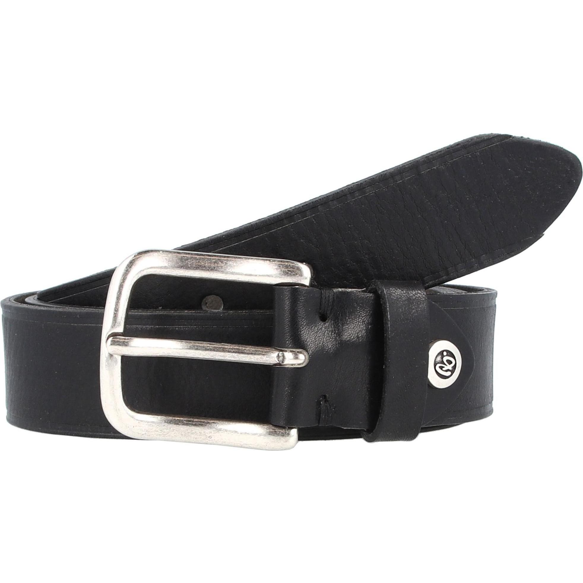 B.Belt, Herren, Gürtel, Cesar Gürtel Leder, Schwarz, (110)