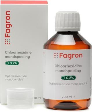 Actual product image Fagron Mouth Rinse 0.20% Chlorhexidine - Effective Oral Care Solution (Mouthwash)