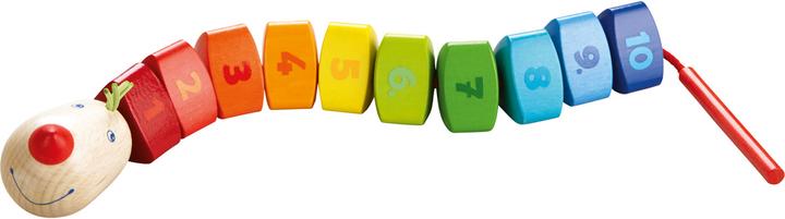 Actual product image Haba Threading game number-dragon