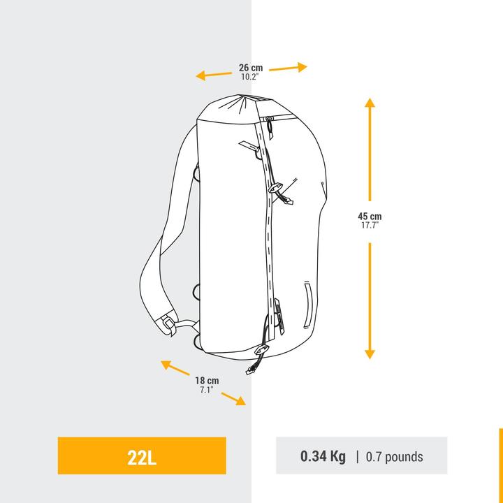 Produktbild Simond Rucksack Bergsteigen - Alpinism 22 gelb (22 l)